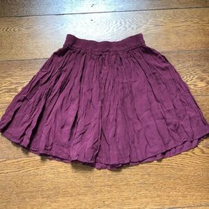 Brandy Melville Soft Maroon Skater Skirt 0S